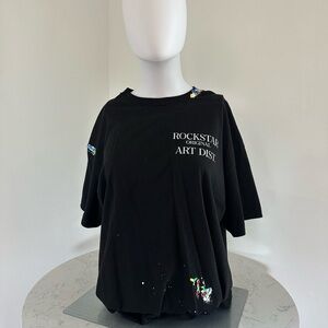Rockstar Original Art Dist. Black Graphic T-Shirt